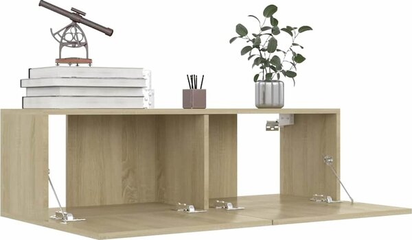 VidaXL TV stolek 100x30x30 cm kompozitní dřevo [801484] Barva: Bílá