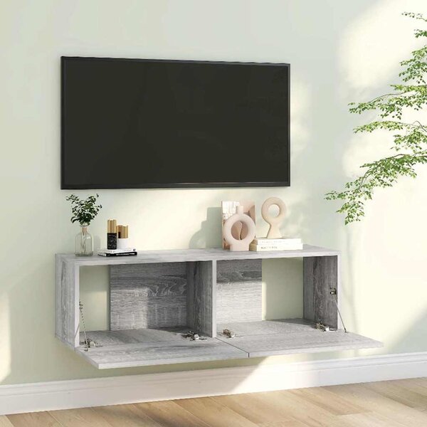 VidaXL TV stolek 100x30x30 cm kompozitní dřevo [801484] Barva: Bílá