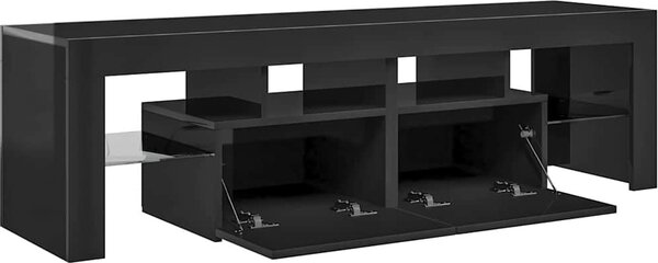 VidaXL TV skříňka s LED osvětlením 140 x 36,5 x 40 cm [804371] Barva: Betonová šedá