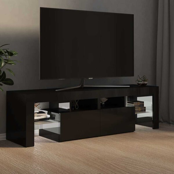VidaXL TV skříňka s LED osvětlením 140 x 36,5 x 40 cm [804371] Barva: Betonová šedá