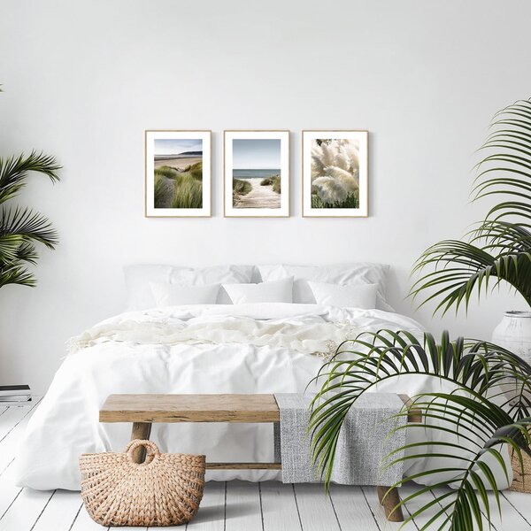 Obrazy v sadě 3 ks 30x40 cm Beach – knor
