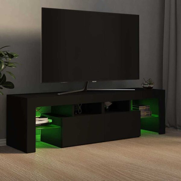 VidaXL TV skříňka s LED osvětlením 140 x 36,5 x 40 cm [804371] Barva: Betonová šedá