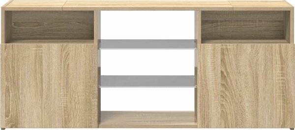 VidaXL TV skříňka s LED osvětlením 120x30x50 cm [804301] Barva: Betonová šedá