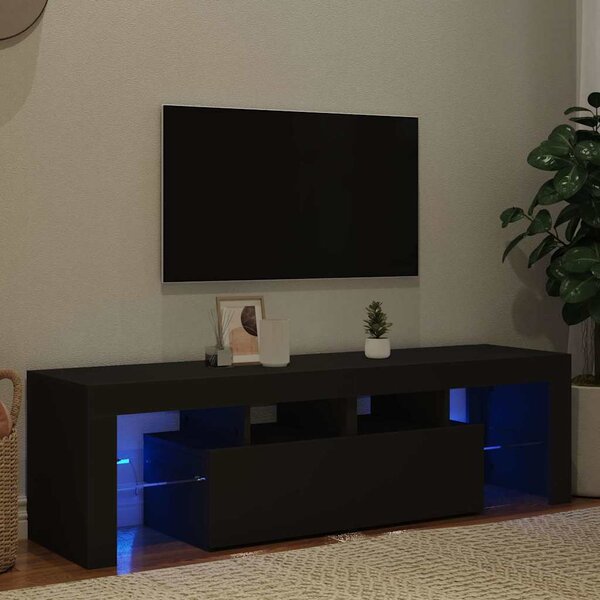 VidaXL TV skříňka s LED osvětlením 140 x 36,5 x 40 cm [804371] Barva: Betonová šedá
