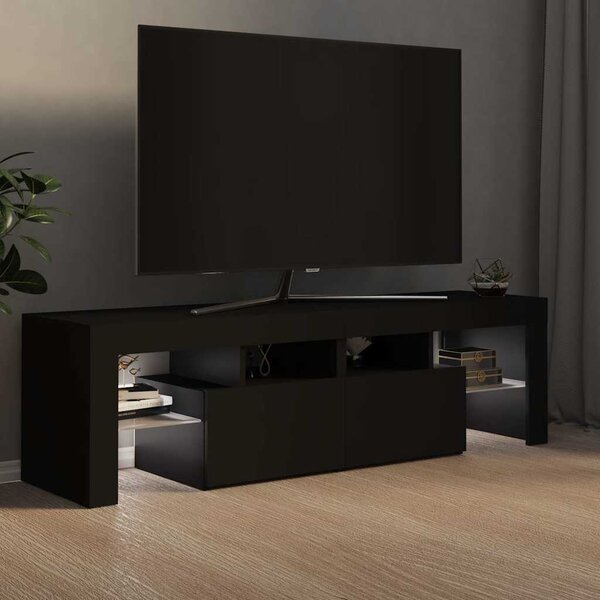 VidaXL TV skříňka s LED osvětlením 140 x 36,5 x 40 cm [804371] Barva: Betonová šedá