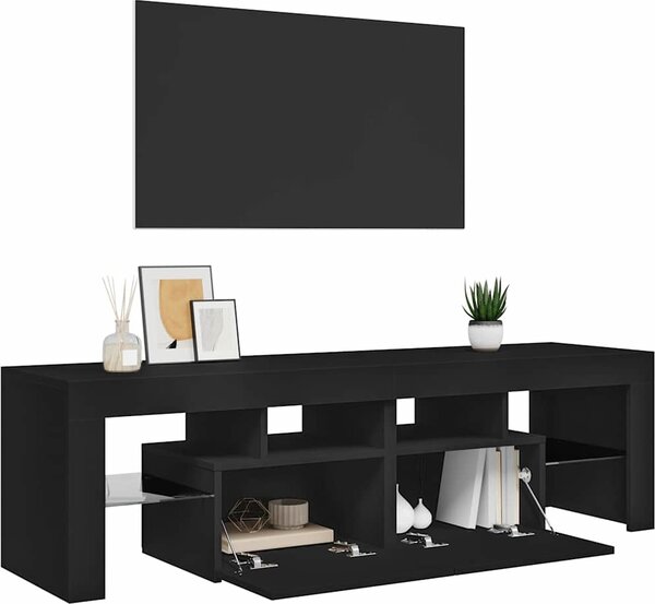 VidaXL TV skříňka s LED osvětlením 140 x 36,5 x 40 cm [804371] Barva: Betonová šedá