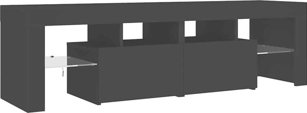 VidaXL TV skříňka s LED osvětlením 140 x 36,5 x 40 cm [804371] Barva: Betonová šedá