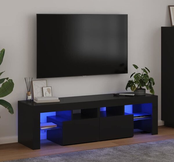 VidaXL TV skříňka s LED osvětlením 140 x 36,5 x 40 cm [804371] Barva: Betonová šedá