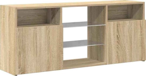 VidaXL TV skříňka s LED osvětlením 120x30x50 cm [804301] Barva: Betonová šedá