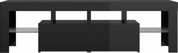 VidaXL TV skříňka s LED osvětlením 140 x 36,5 x 40 cm [804371] Barva: Betonová šedá