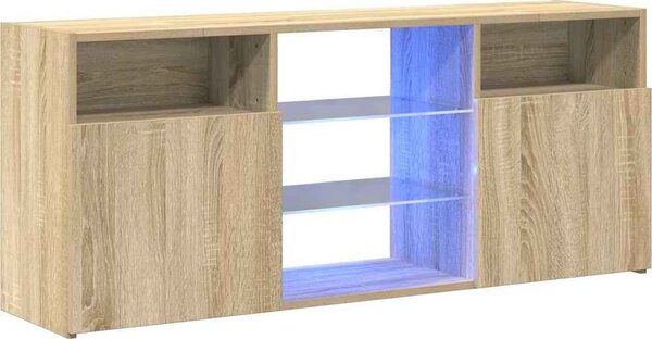 VidaXL TV skříňka s LED osvětlením 120x30x50 cm [804301] Barva: Betonová šedá