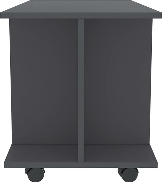 VidaXL TV stolek s kolečky 80 x 40 x 45 cm kompozitní dřevo [800193] Barva: Bílá