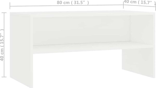 VidaXL TV skříňka 80x40x40 cm kompozitní dřevo [800056] Barva: Černý dub