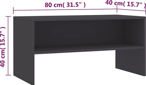VidaXL TV skříňka 80x40x40 cm kompozitní dřevo [800056] Barva: Černý dub