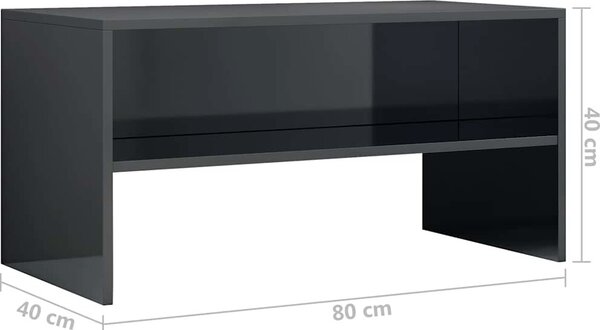 VidaXL TV skříňka 80x40x40 cm kompozitní dřevo [800056] Barva: Černý dub