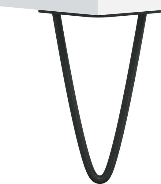 VidaXL Noční stolek 40 x 35 x 50 cm kompozitní dřevo [830620] Barva: Bílá