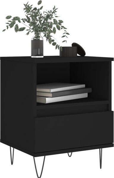 VidaXL Noční stolek 40 x 35 x 50 cm kompozitní dřevo [830620] Barva: Bílá