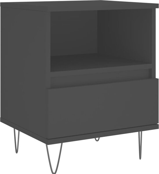 VidaXL Noční stolek 40 x 35 x 50 cm kompozitní dřevo [830620] Barva: Bílá