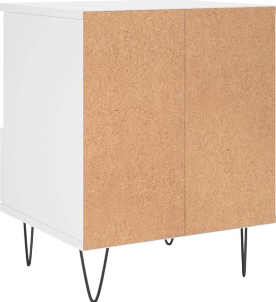 VidaXL Noční stolek 40 x 35 x 50 cm kompozitní dřevo [830620] Barva: Bílá