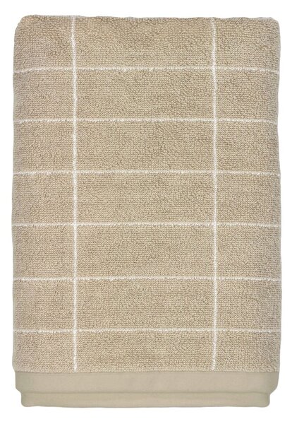 Béžová bavlněná osuška 70x140 cm Tile Stone – Mette Ditmer Denmark