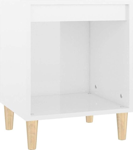 VidaXL Noční stolek 40x35x50 cm [821862] Barva: Bílá
