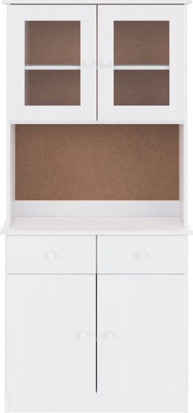 VidaXL Kredenc ALTA 77 x 35 x 165 cm masivní borové dřevo [3187774] Barva: Bílá