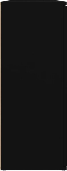 VidaXL Příborník 91 x 29,5 x 75 cm, konstrukční dřevo [823275] Barva: Černý dub