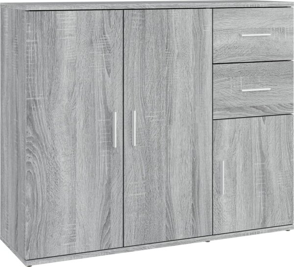 VidaXL Příborník 91 x 29,5 x 75 cm, konstrukční dřevo [823275] Barva: Černý dub