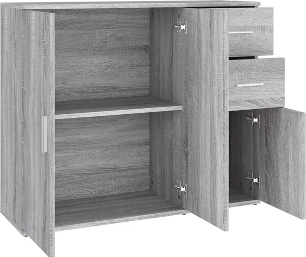 VidaXL Příborník 91 x 29,5 x 75 cm, konstrukční dřevo [823275] Barva: Černý dub