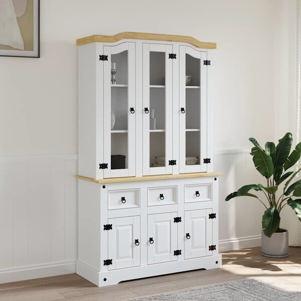 VidaXL Kredenc Corona 112 x 43 x 191,5 cm masivní mexická borovice [355086] Barva: Hnědá
