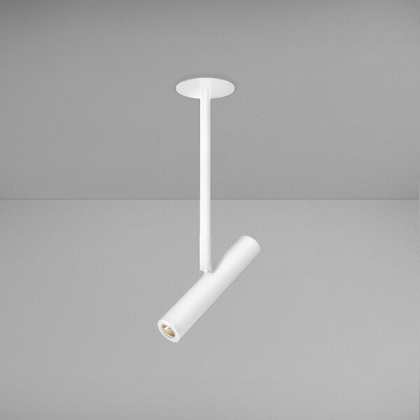 ZAHO Zapuštěné reflektorové LED svítidlo HOLD RD1, 6W, v. 210 mm, 55° Barva: Bílá, Teplota světla: 3000K - teplá bílá, Stmívání, řízení: ON/OFF (bez stmívání)