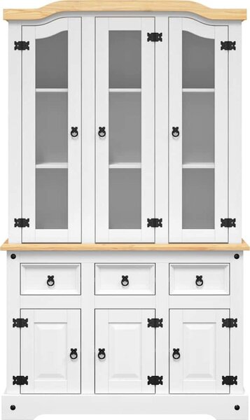 VidaXL Kredenc Corona 112 x 43 x 191,5 cm masivní mexická borovice [355086] Barva: Hnědá