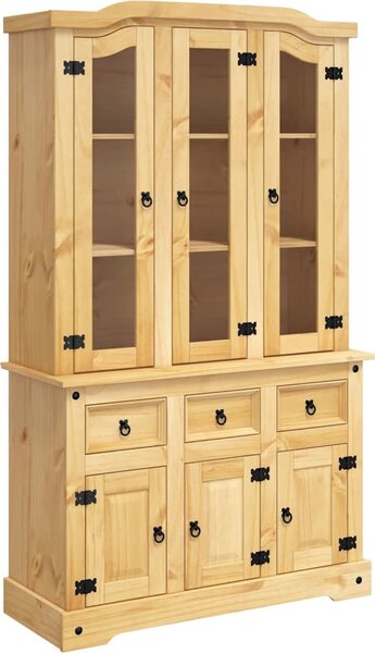 VidaXL Kredenc Corona 112 x 43 x 191,5 cm masivní mexická borovice [355086] Barva: Hnědá