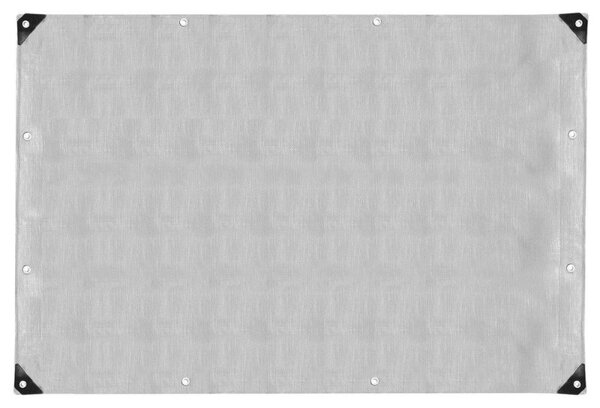 Krycí plachta s oky 6x4m, 130g SPRINGOS GA2183 šedá