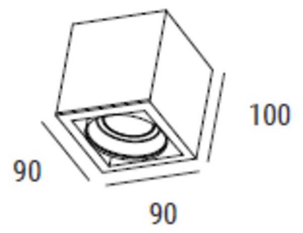 ZAHO Bodové svítidlo ERO MD1, 50W, v. 120 mm Barva: Bílá