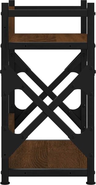 VidaXL Stojan na tiskárnu 40 x 20 x 40 cm Kompozitní dřevo [833994] Barva: Černý dub