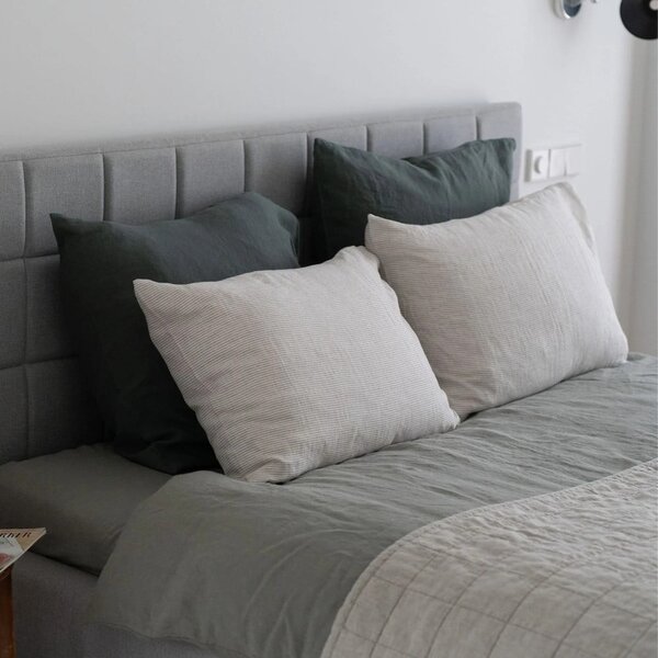 Lněný povlak na polštář 50x70 cm Forest Green – Linen Tales