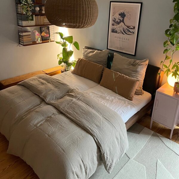 Lněný povlak na polštář 70x90 cm Natural – Linen Tales