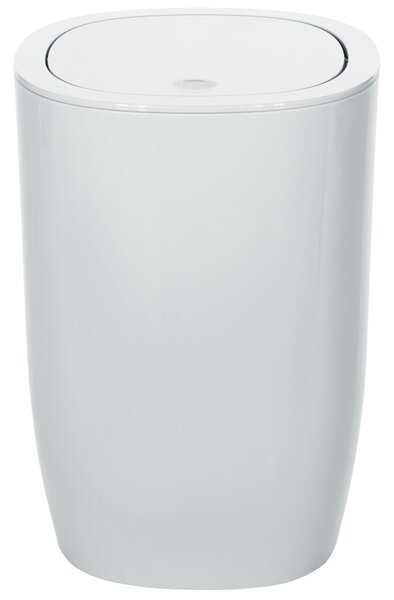 Spirella odpadkový koš PURE, bílý, plast, 4 L