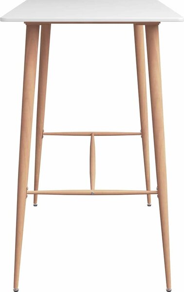 VidaXL Barový stůl 120 x 60 x 105 cm [248145] Barva: Bílá