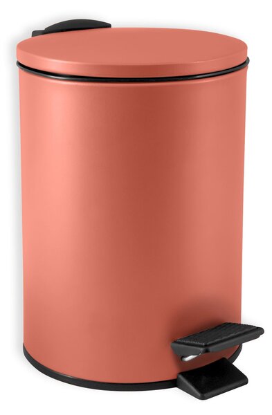 Spirella pedálový odpadkový koš ADELAR, matná terakota, ocel, 3 L