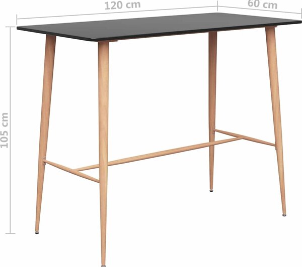 VidaXL Barový stůl 120 x 60 x 105 cm [248145] Barva: Bílá