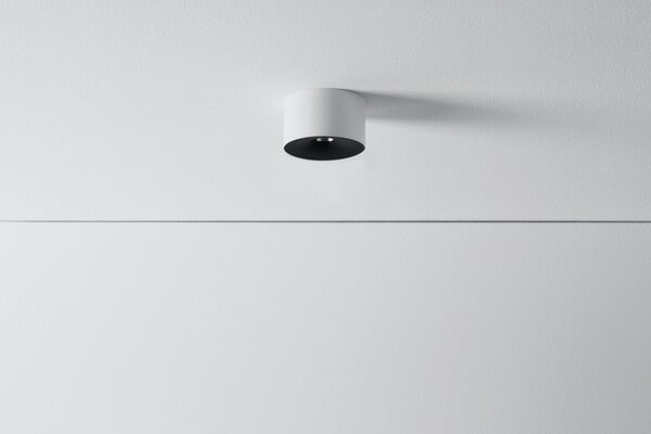 ZAHO Stropní LED svítidlo CAPS MD100, 10W, v. 75 mm, 60° Barva: Bílá, Teplota světla: 3000K - teplá bílá, Stmívání, řízení: ON/OFF (bez stmívání)