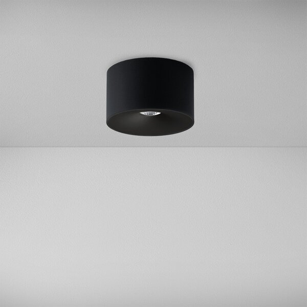 ZAHO Stropní LED svítidlo CAPS MD100, 10W, v. 75 mm, 60° Barva: Bílá, Teplota světla: 3000K - teplá bílá, Stmívání, řízení: ON/OFF (bez stmívání)