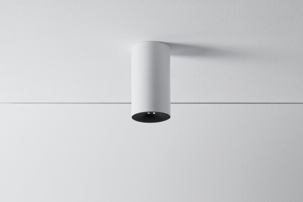 ZAHO Stropní LED svítidlo CAPS MD100, 10W, v. 200 mm, 60° Barva: Bílá, Teplota světla: 3000K - teplá bílá, Stmívání, řízení: ON/OFF (bez stmívání)