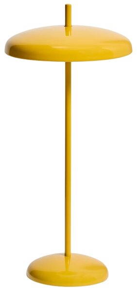 Kave Home Žlutá kovová nabíjecí LED lampa Porte