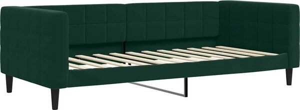 VidaXL Válenda s přistýlkou a zásuvkami 90 x 200 cm samet [3196741] Barva: Černá