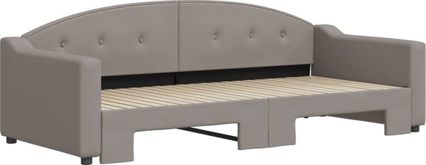 VidaXL Válenda s přistýlkou 90 x 200 cm textil [3197531] Barva: světle šedá
