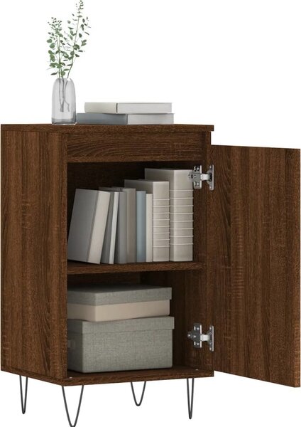 VidaXL Příborníky 2 ks 40 x 35 x 70 cm kompozitní dřevo [831059] Barva: Černá