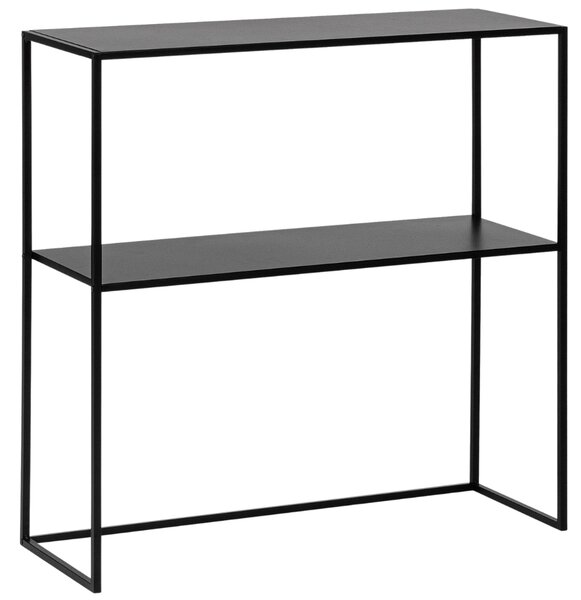 Bizzotto Černý kovový toaletní stolek Alrik 78 x 27 cm